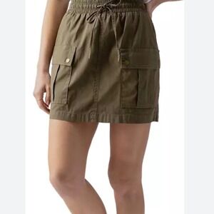 Sanctuary Women Olive Green Cargo Pull On Mini Skirt NWT (J)